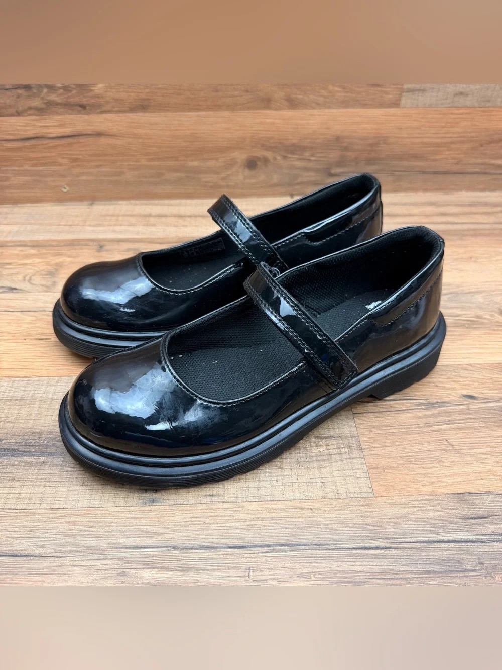 Dr Martens Maccy Mary Janes Girls Size L5 Black Patent Leather Flats